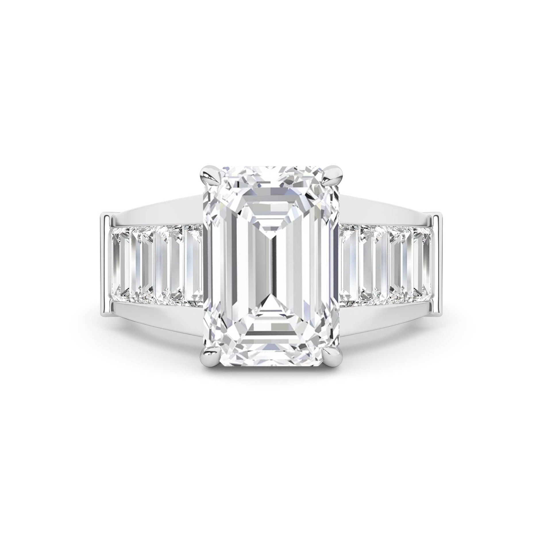 18K Lab-Grown Diamond Ring – MLR00287-1 - White Gold