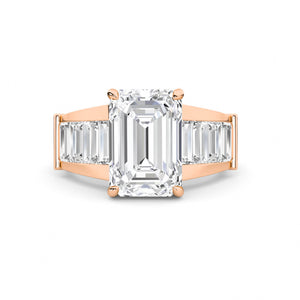 18K Lab-Grown Diamond Ring – MLR00287-1 - Rose Gold