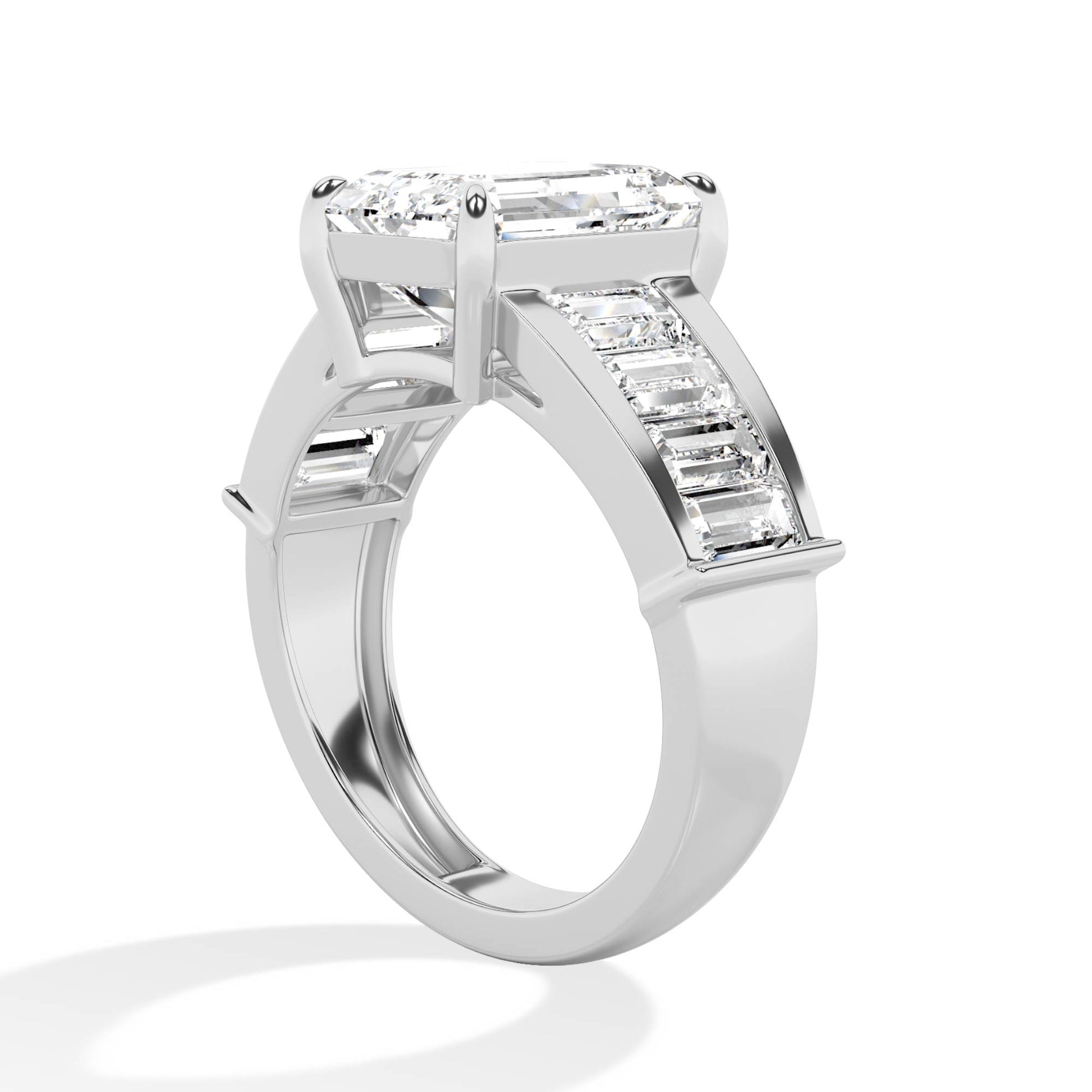 18K Lab-Grown Diamond Ring – MLR00287-1 - White Gold