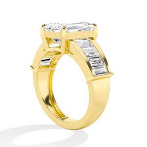 18K Lab-Grown Diamond Ring – MLR00287-1 - Yellow Gold