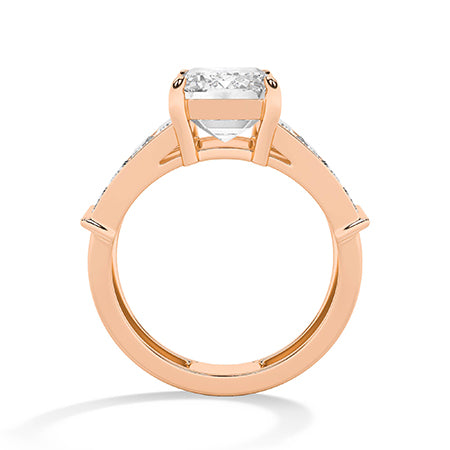 18K Lab-Grown Diamond Ring – MLR00287-1 - Rose Gold