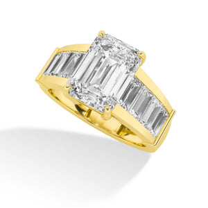 Emerald LG Diamond Ring – MLR00287 - Yellow Gold