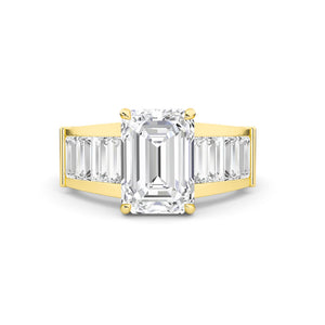 Emerald LG Diamond Ring – MLR00287 - Yellow Gold