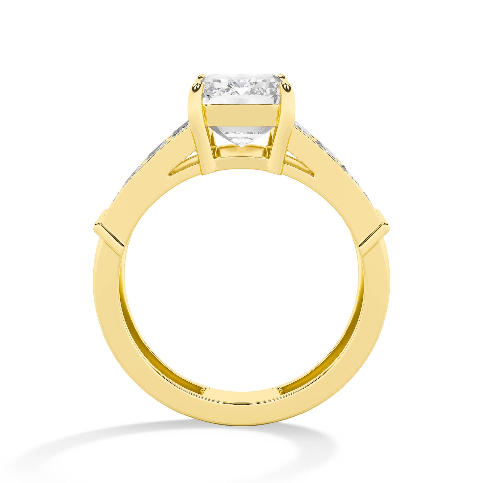 Emerald LG Diamond Ring – MLR00287 - Yellow Gold