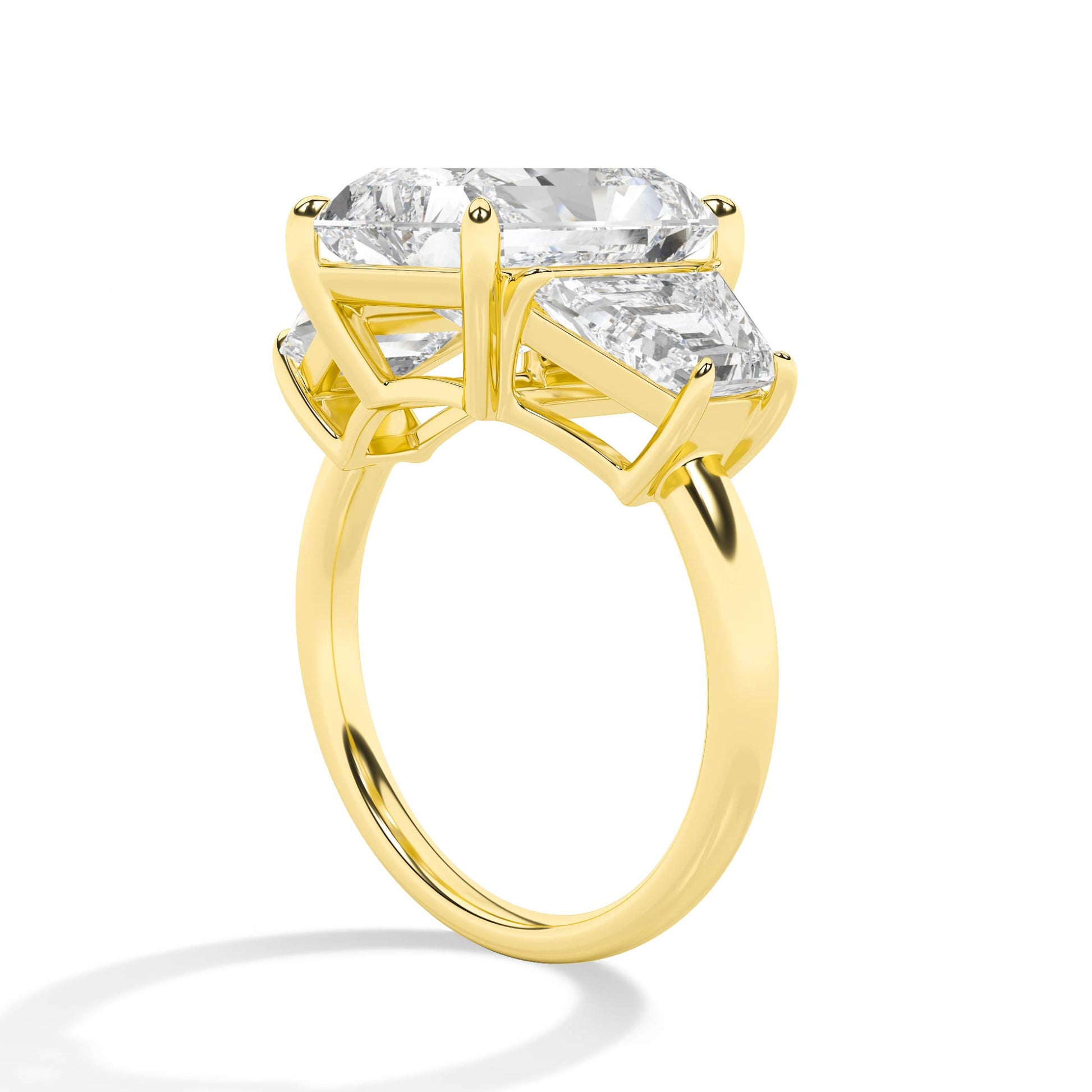 18K Lab-Grown Diamond Ring – MLR00288-1 - Yellow Gold