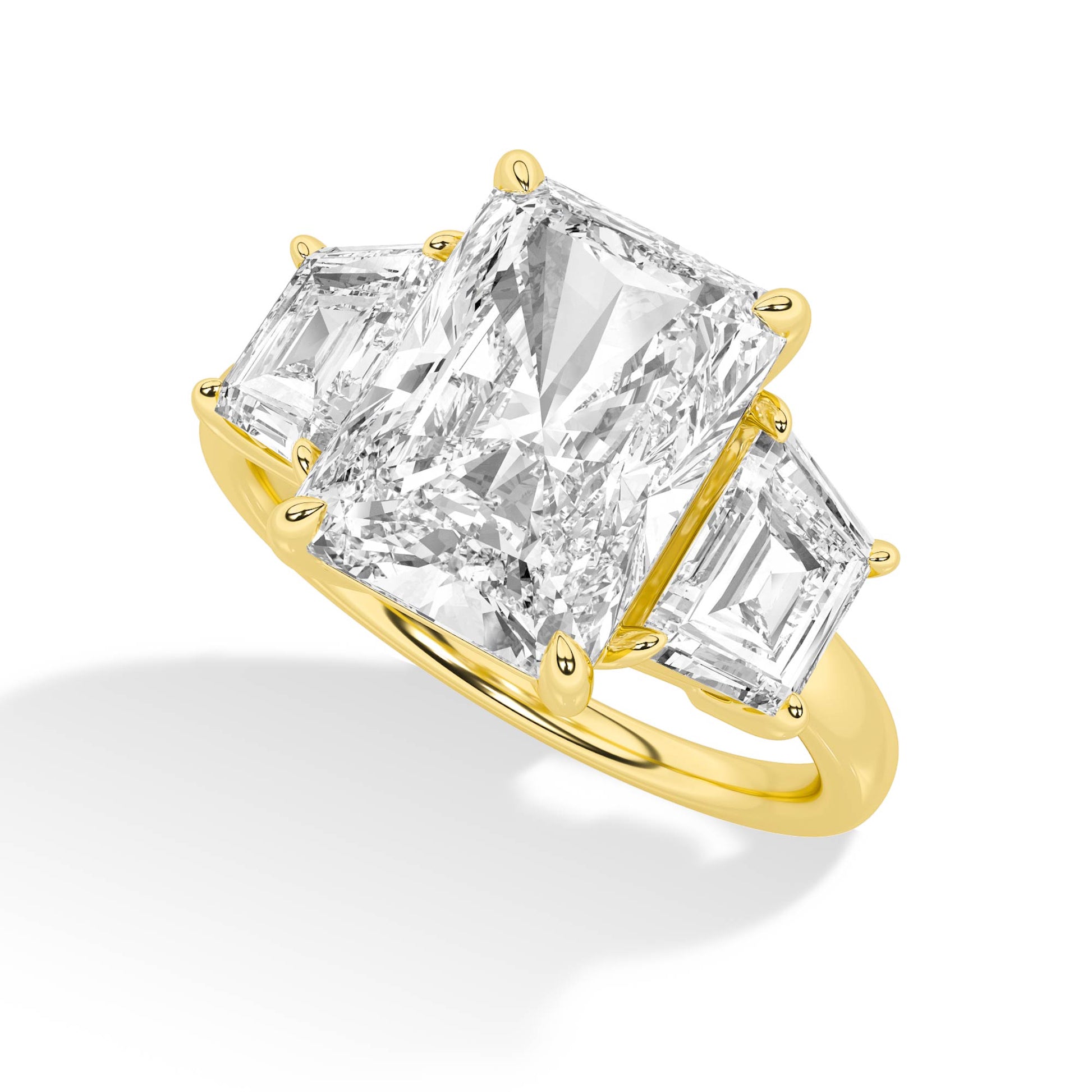 18K Lab-Grown Diamond Ring – MLR00288 - Yellow Gold