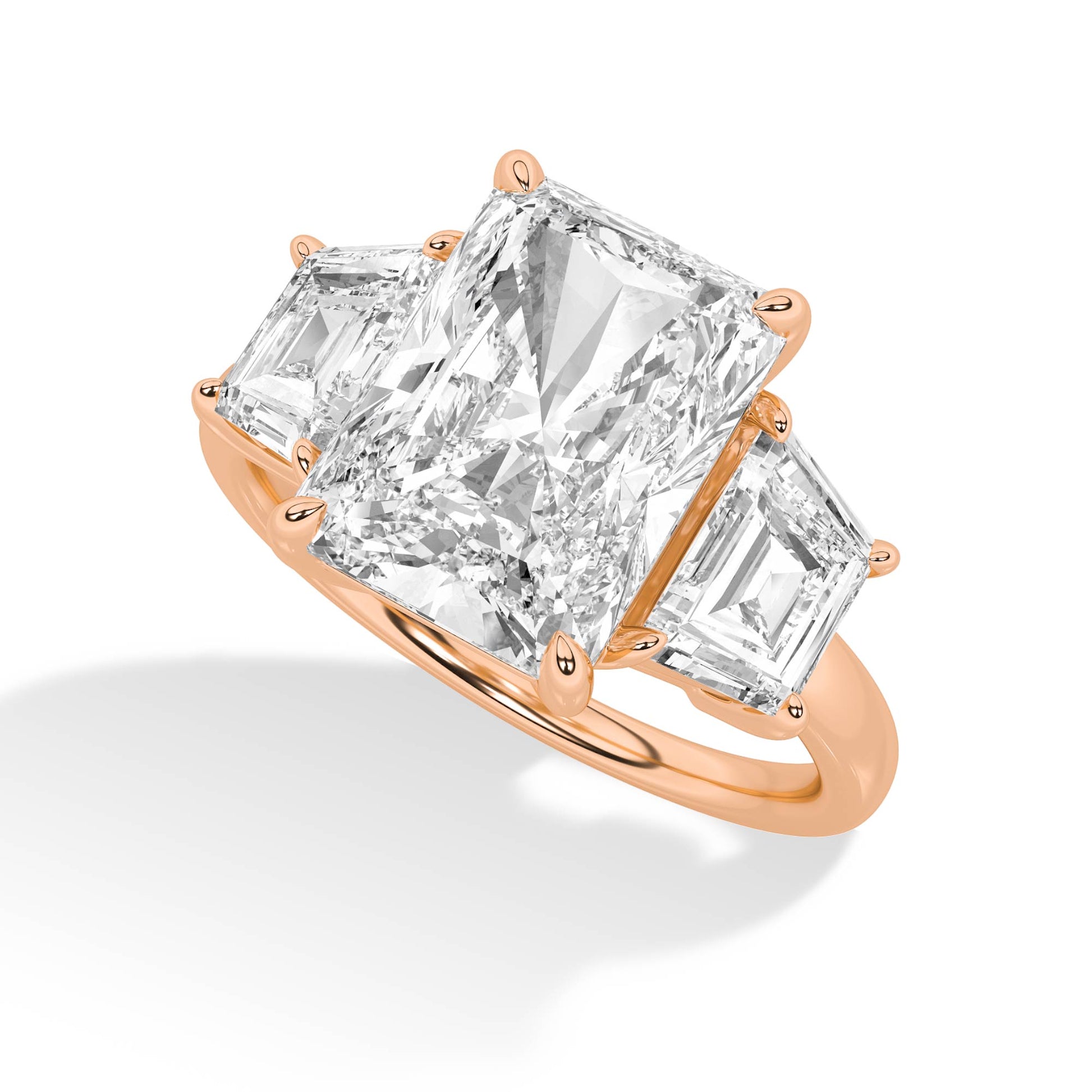 18K Lab-Grown Diamond Ring – MLR00288 - Rose Gold