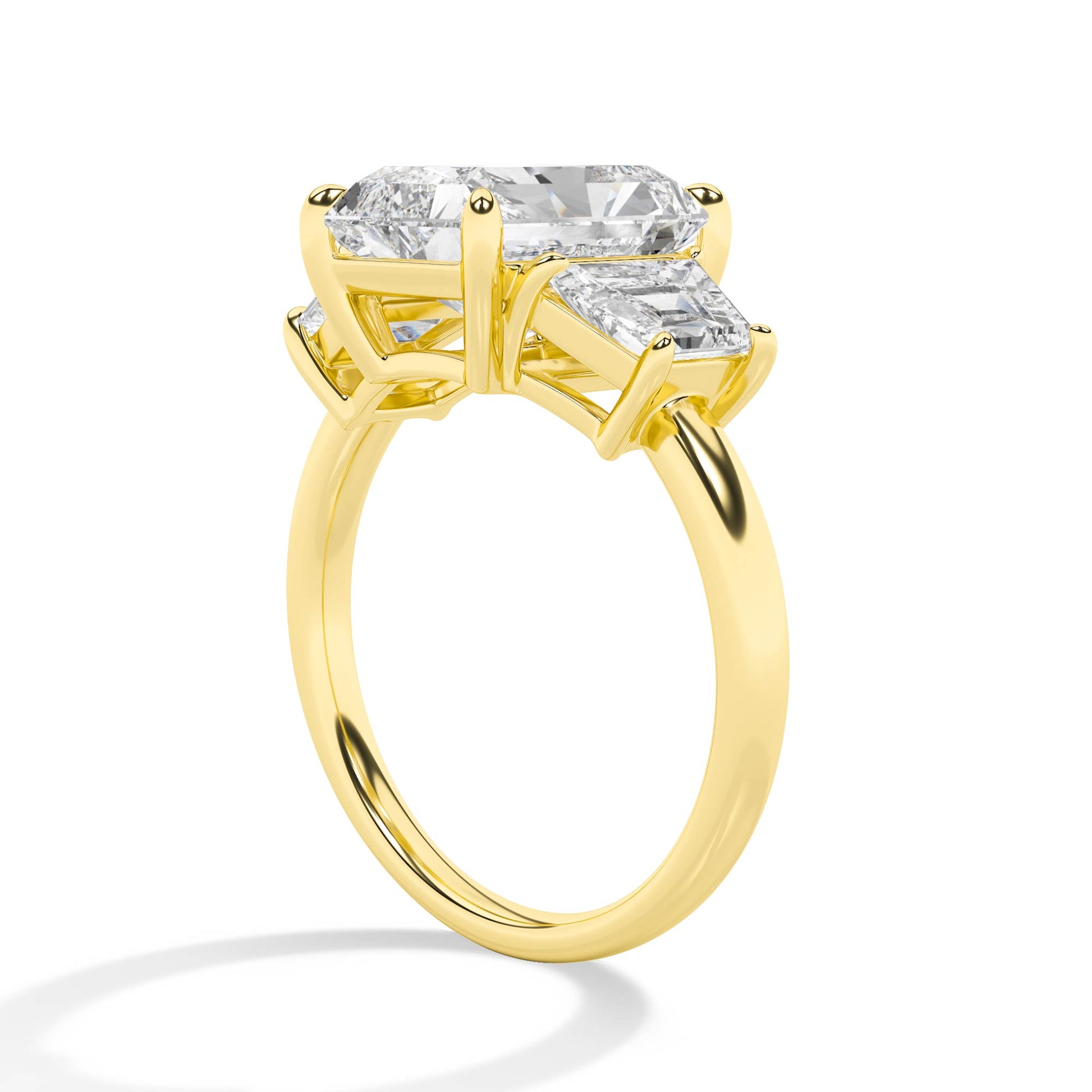 18K Lab-Grown Diamond Ring – MLR00288 - Yellow Gold