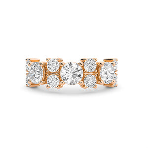 18K Lab-Grown Diamond Ring – MLR00296 - Rose Gold