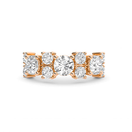 18K Lab-Grown Diamond Ring – MLR00296 - Rose Gold