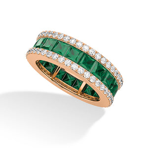 18K Lab-Grown Diamond Ring – MLR00310 - Rose Gold