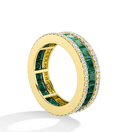 18K Lab-Grown Diamond Ring – MLR00310 - Yellow Gold
