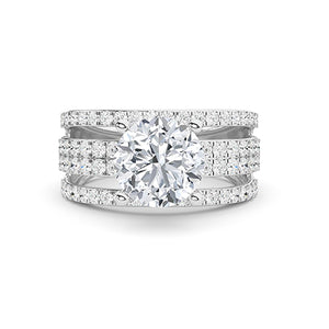 18K Lab-Grown Diamond Ring – MLR00532 - White Gold