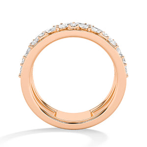 18K Lab-Grown Diamond Ring – MLR00534 - Rose Gold