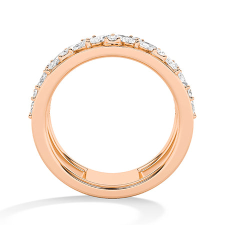 18K Lab-Grown Diamond Ring – MLR00534 - Rose Gold