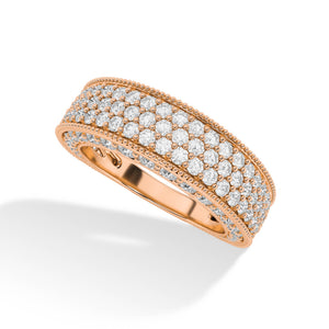 Round LG Diamond Ring – MLR00536 - Rose Gold