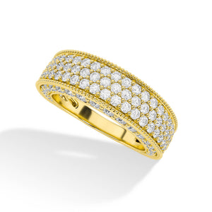 Round LG Diamond Ring – MLR00536 - Yellow Gold