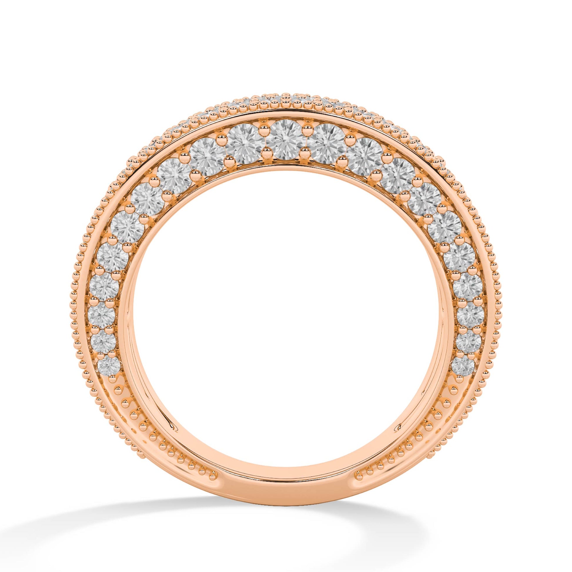 Round LG Diamond Ring – MLR00536 - Rose Gold