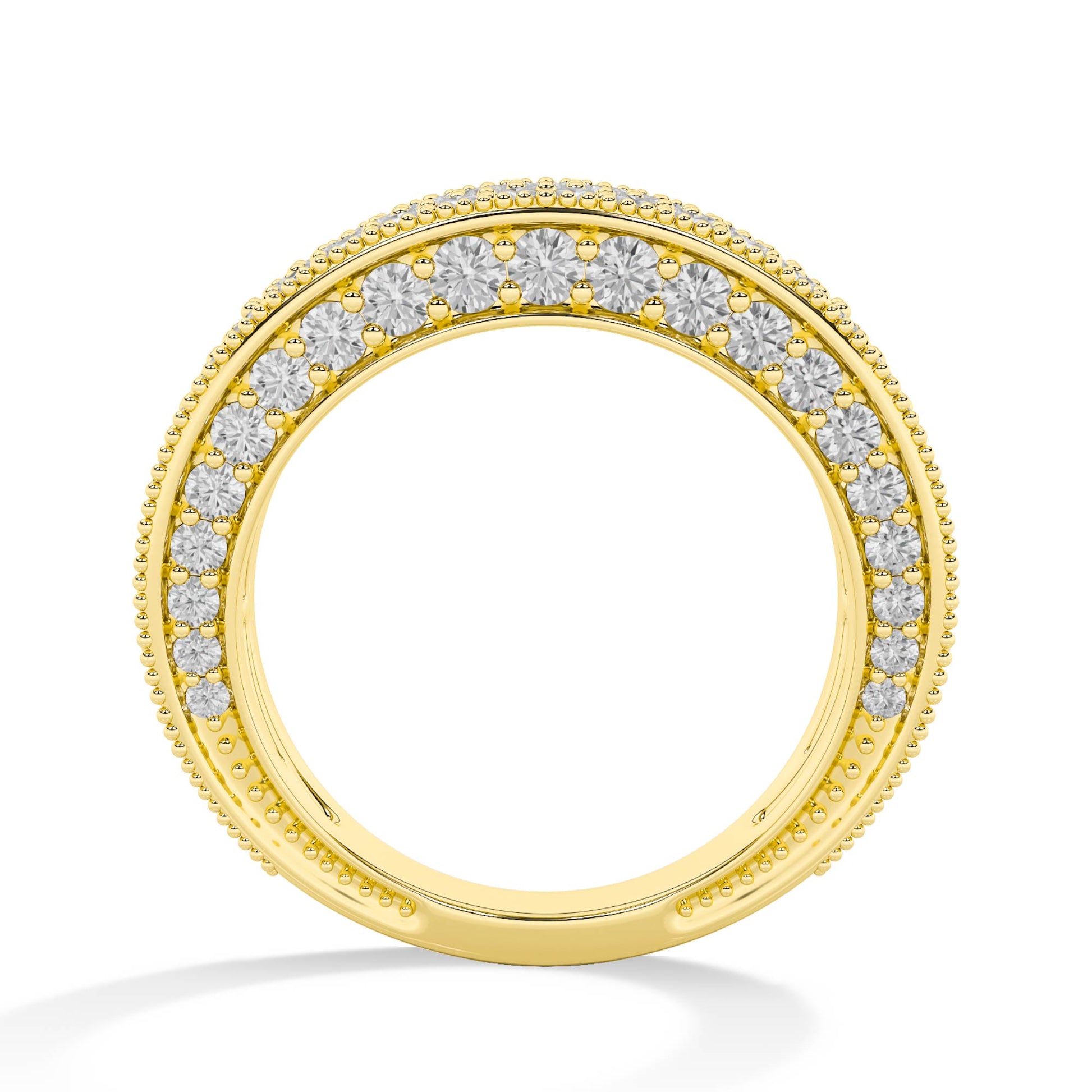 Round LG Diamond Ring – MLR00536 - Yellow Gold