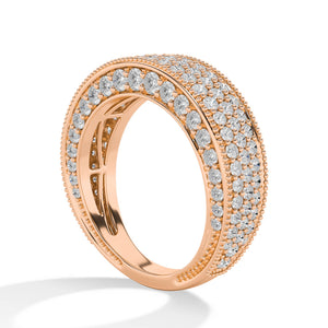 Round LG Diamond Ring – MLR00536 - Rose Gold