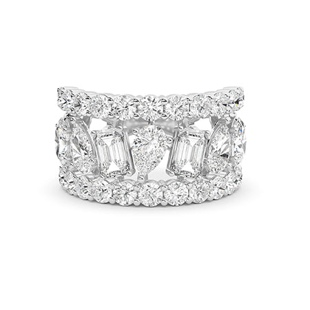 18K Lab-Grown Diamond Ring – MLR00564 - White Gold