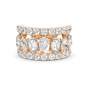 18K Lab-Grown Diamond Ring – MLR00564 - Rose Gold