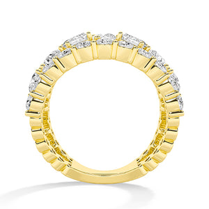 18K Lab-Grown Diamond Ring – MLR00564 - Yellow Gold