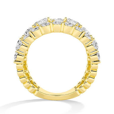 18K Lab-Grown Diamond Ring – MLR00564 - Yellow Gold