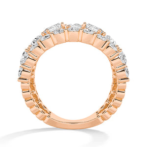 18K Lab-Grown Diamond Ring – MLR00564 - Rose Gold