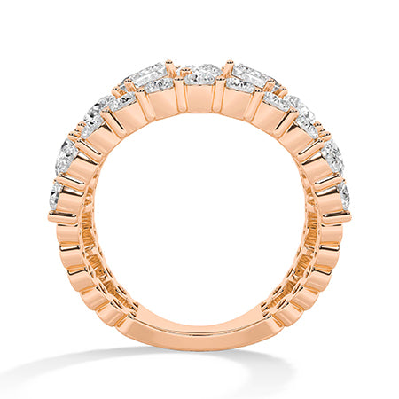 18K Lab-Grown Diamond Ring – MLR00564 - Rose Gold