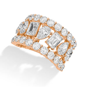 18K Lab-Grown Diamond Ring – MLR00564 - Rose Gold