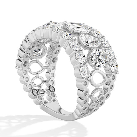 18K Lab-Grown Diamond Ring – MLR00564 - White Gold