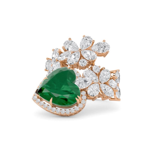 18K Lab-Grown Diamond Ring – MLR00634 - Product view