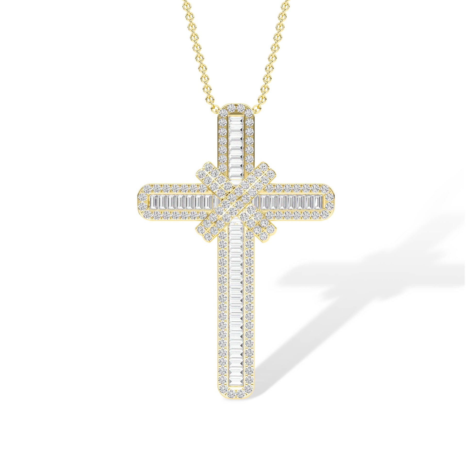 18K Lab-Grown Diamond Pendant – MPT00543 - Yellow Gold