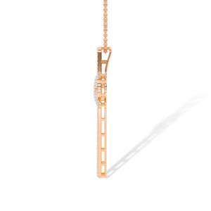 18K Lab-Grown Diamond Pendant – MPT00543 - Rose Gold