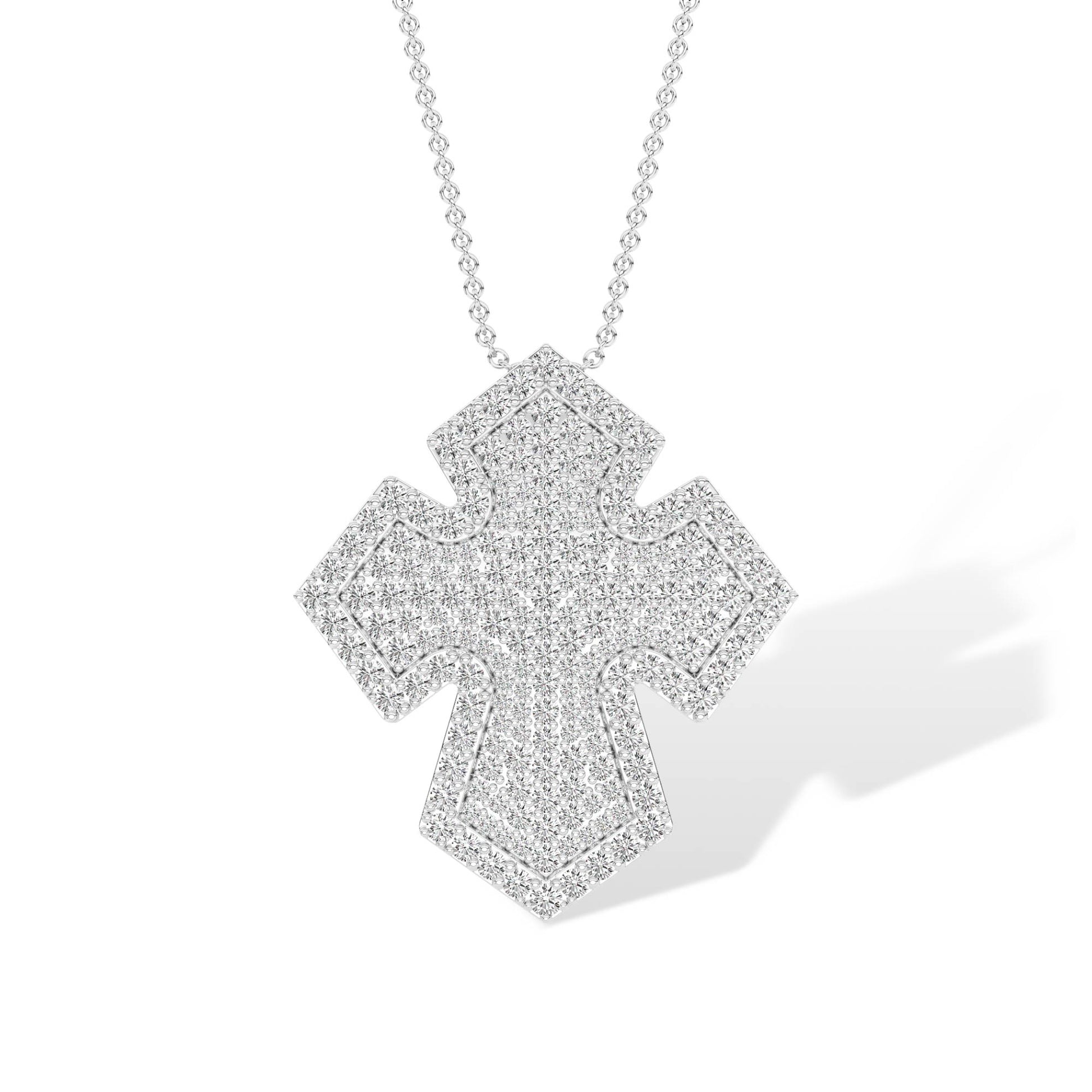 18K Lab-Grown Diamond Pendant – MPT00628 - White Gold