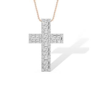 Pendentif en diamant LG en or rose - BH Diamond Center Anvers