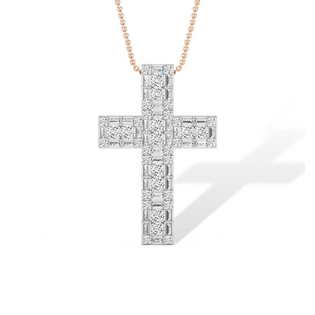 Pendentif en diamant LG en or rose - BH Diamond Center Anvers