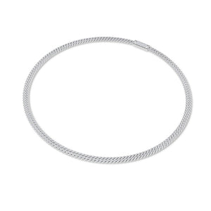 Round LG Diamond Necklace in Yellow Gold - BH Diamond Center Antwerp