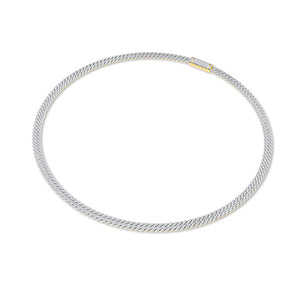 Round LG Diamond Necklace in White Gold - BH Diamond Center Antwerp