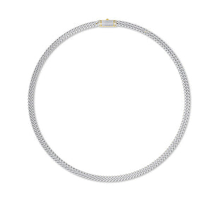 Round LG Diamond Necklace in Rose Gold - BH Diamond Center Antwerp