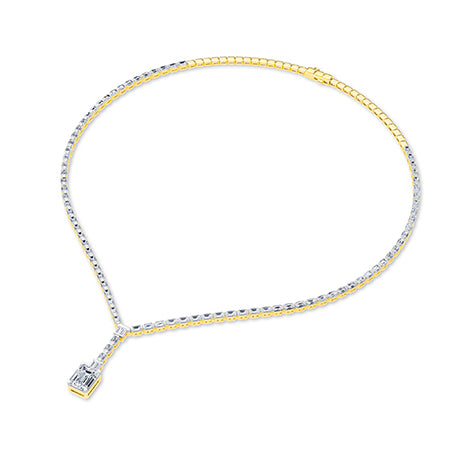 LG Diamond Necklace in Yellow Gold - BH Diamond Center Antwerp