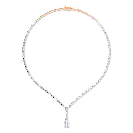 LG Diamond Necklace in Rose Gold - BH Diamond Center Antwerp