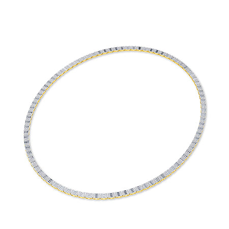 LG Diamond Necklace in Yellow Gold - BH Diamond Center Antwerp