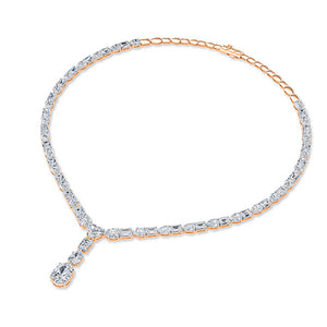 LG Diamond Necklace in White Gold - BH Diamond Center Antwerp
