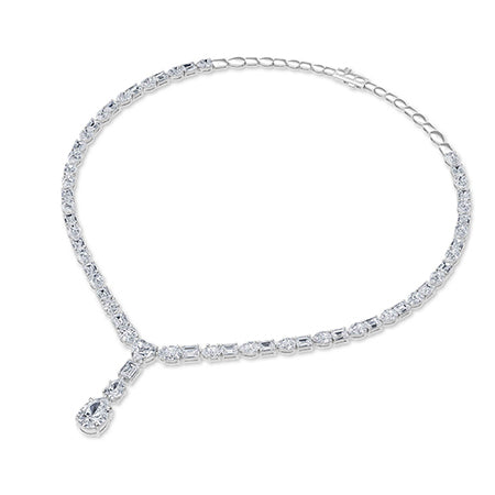 LG Diamond Necklace in Yellow Gold - BH Diamond Center Antwerp