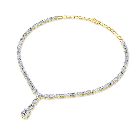 LG Diamond Necklace in White Gold - BH Diamond Center Antwerp
