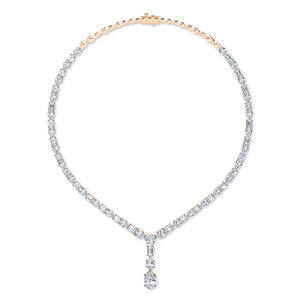 LG Diamond Necklace in White Gold - BH Diamond Center Antwerp