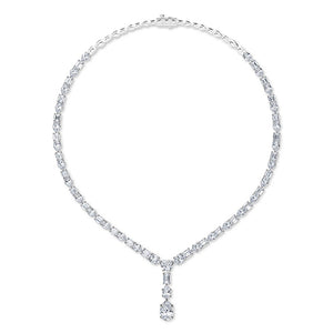 LG Diamond Necklace in White Gold - BH Diamond Center Antwerp