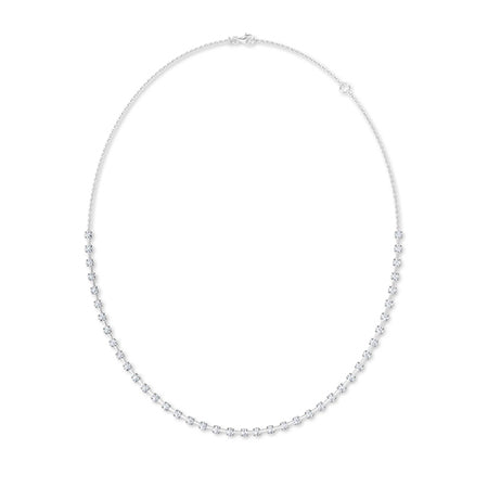 Round LG Diamond Necklace in Rose Gold - BH Diamond Center Antwerp
